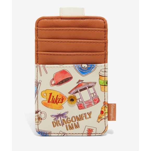NEW! Loungefly Gilmore Girls Luke's Diner Coffee Cup Backpack Wit CARDHOLDER SET - Picture 6 of 11
